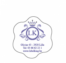 * Etiketten op rol model 12 *     29 x 31 mm
