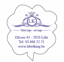* Etiketten op rol model 9 *     39 x 43 mm