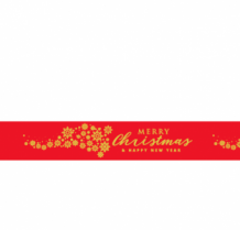 Merry Christmas&Happy New year- Rood / metallic goud