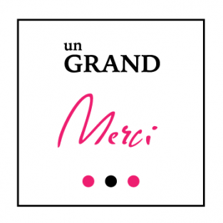 Un grand merci! Roul 500 pc  35x35 mm