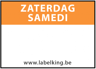 Voedselveiligheid etiketten HACCP codering Zaterdag