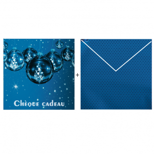 Chèques cadeaux + enveloppe design