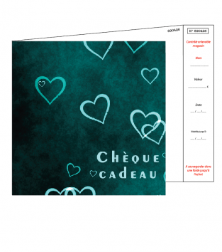 Chèques cadeaux + enveloppe design