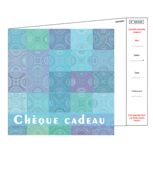 Chèques cadeaux + enveloppe design