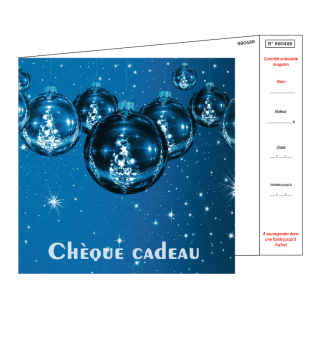 Chèques cadeaux + enveloppe design