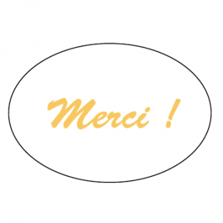 Merci Rouleau de 500 pc - 38x26 mm