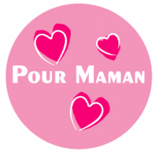 Pour maman - diamètre 35 mm - rouleau de 500 pc