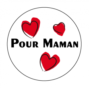 Pour maman - diamètre 35 mm - rouleau de 500 pc