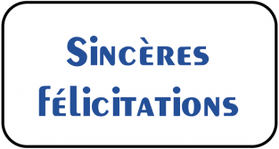 Sincères félicitations  Rouleau de 500 pc - 34x18 mm