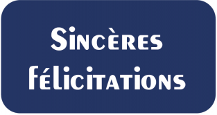 Sincères félicitations  Rouleau de 500 pc - 34x18 mm