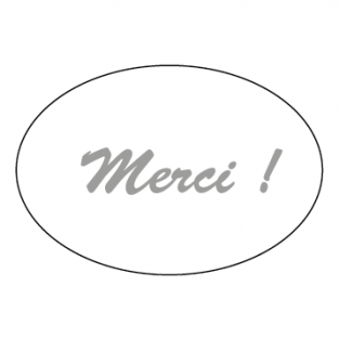 Merci Rouleau de 500 pc - 38x26 mm